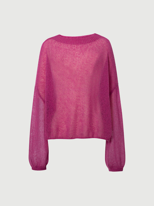 Load image 1 in gallery view. Lightweight Silk-Cashmere Knit Sweater