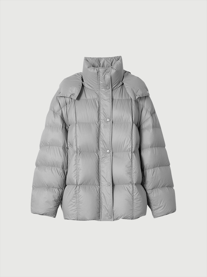 Goose Puffer Removable Hooded Jacket - MEILLEUR MOMENT OFFICIAL STORE NEW YORK 