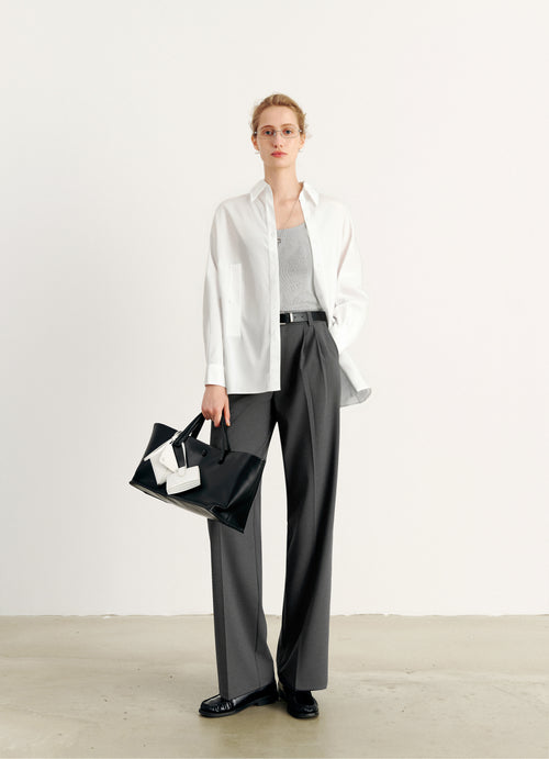 Load image 1 in gallery view. Cotton Button-Up Shirt