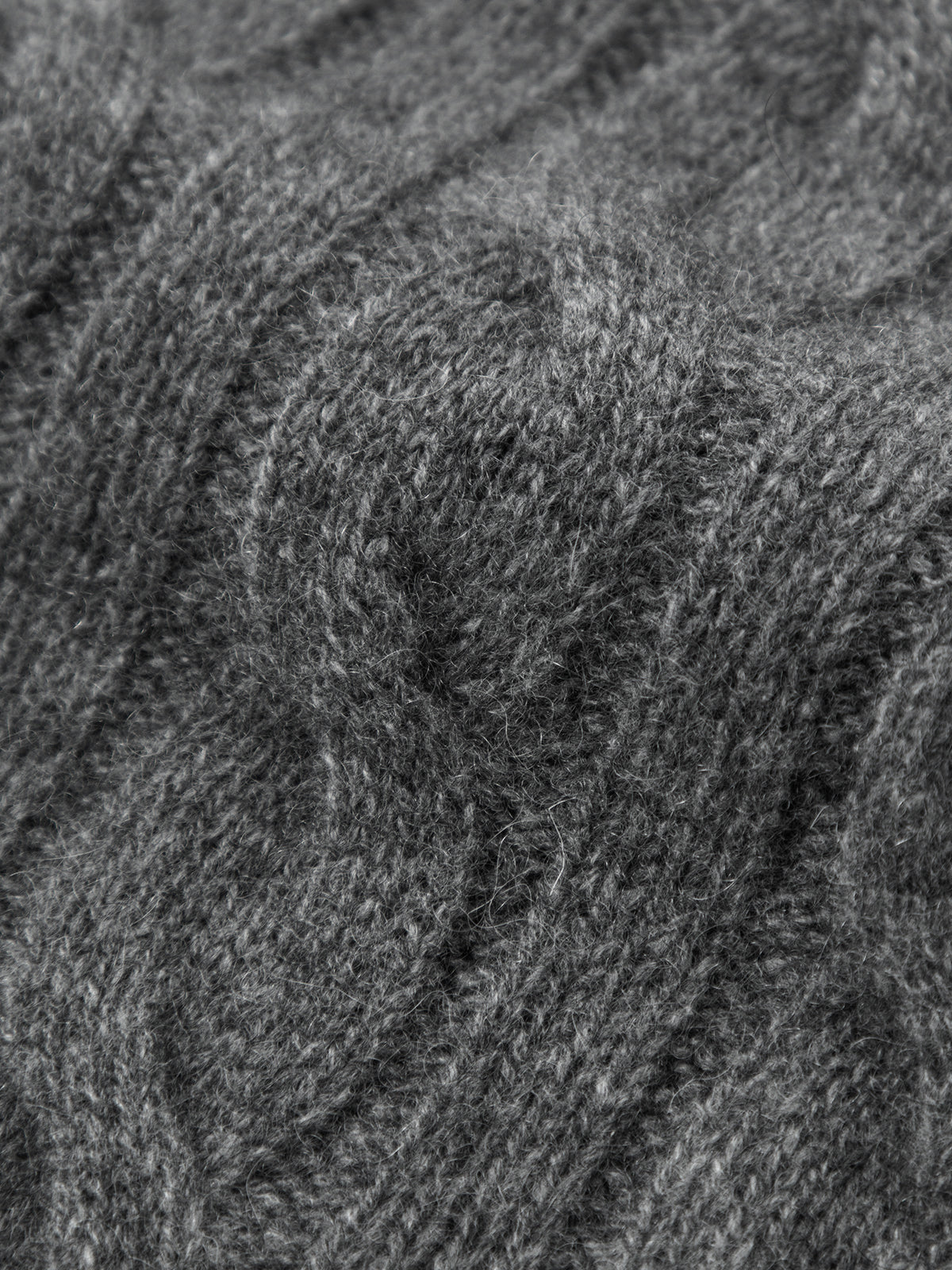 Crew-Neck Cable Knit Sweater