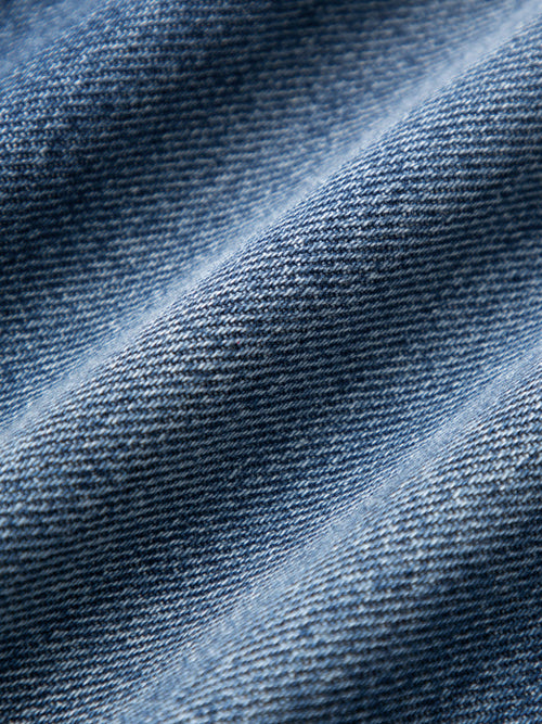 Load image 1 in gallery view. Straight Fit Pure Cotton Jeans