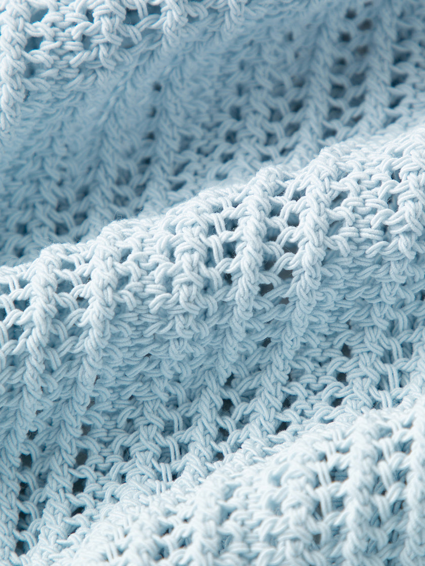 Crew-Neck Cable Knit Sweater