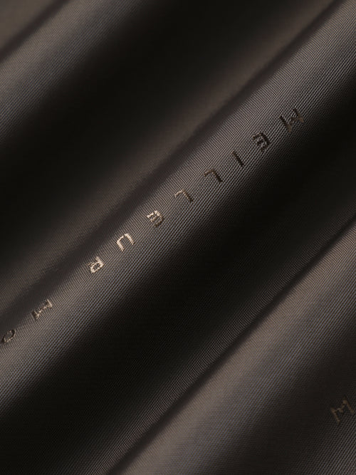Load image 1 in gallery view. Close-up of black fabric with 'MEILEN' branding.