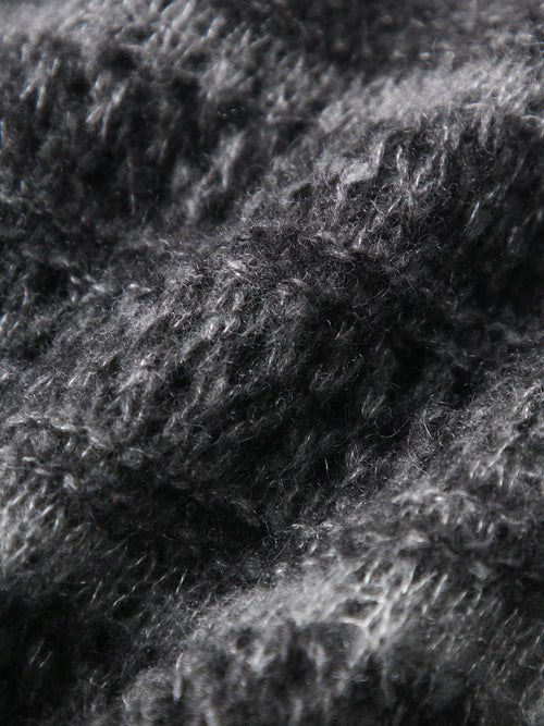 Load image 1 in gallery view. Striped Crewneck Relaxed Silk-Cashmere Sweater