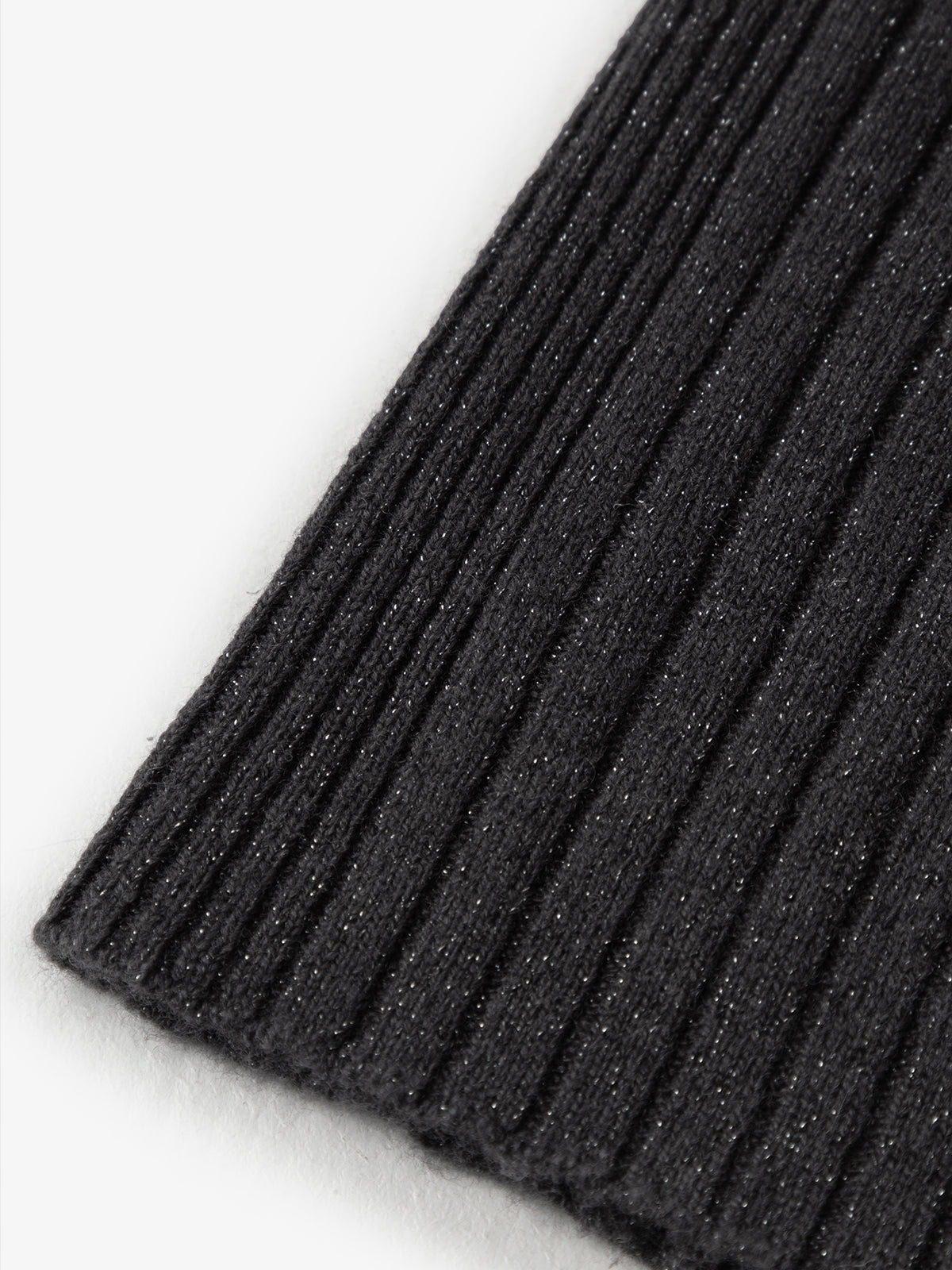 Mock Neck Shift Wool Jersey Dress