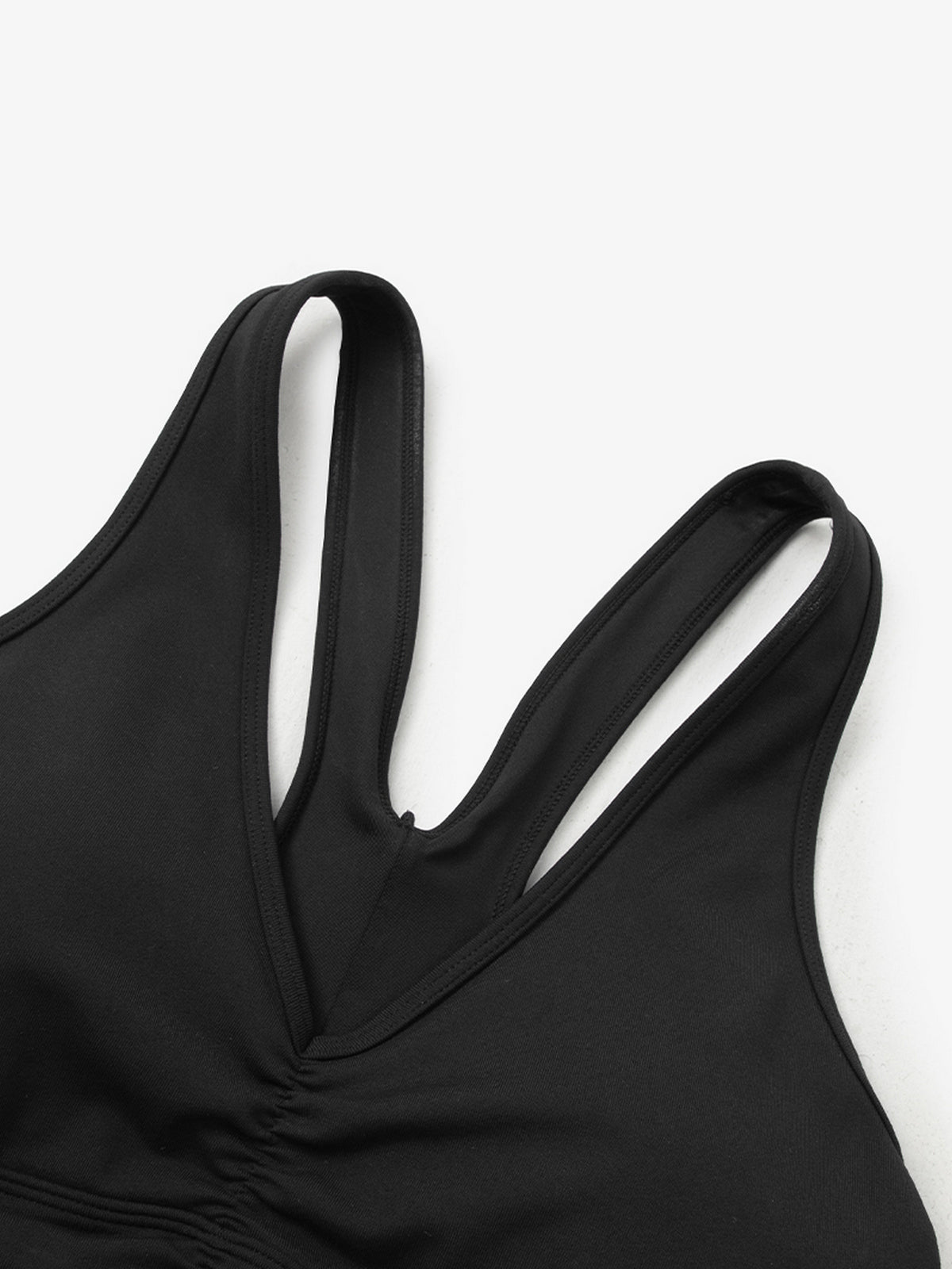 V Neck Yoga Knit Bra Top