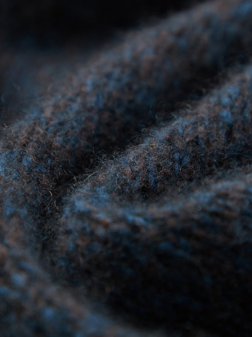 Crewneck Drop-Shoulder Silk-Cashmere Sweater