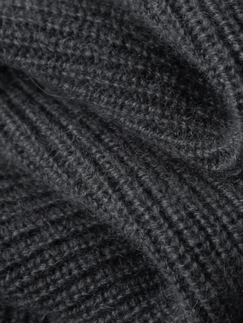 Straight cashmere skirt