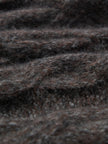 Close-up of brown textured fabric