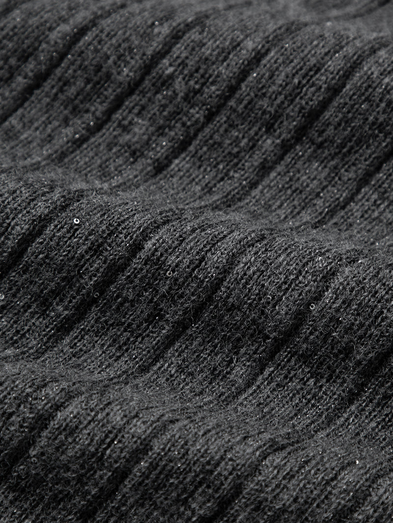 Short-Sleeved Wool Sweater