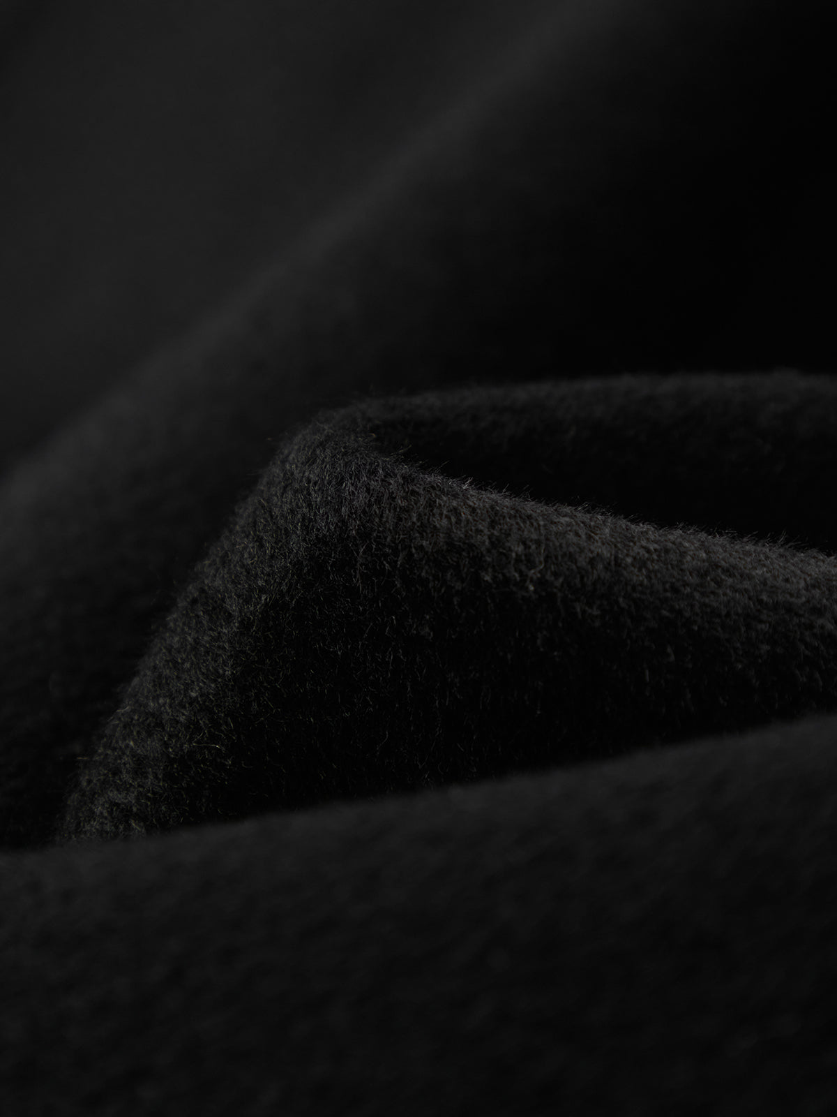 Pure Cashmere Notch-Lapel Midi Belted Coat – Black