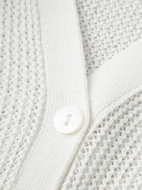 Load image 1 in gallery view. Cable-Knit Net Hoodie