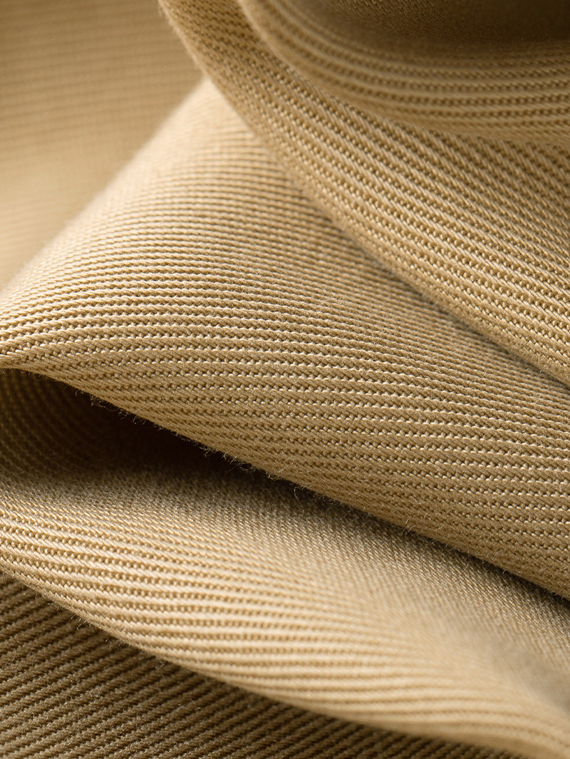 Pure Lyocell Large Lapel Trench Coat