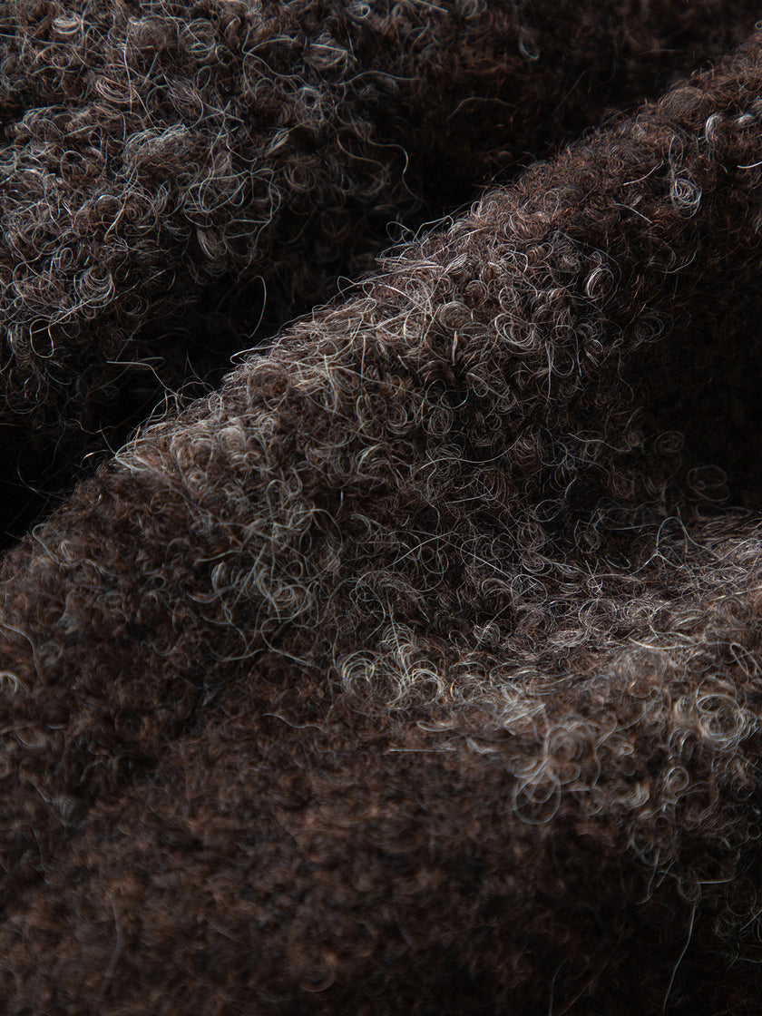 Wool-Alpaca Striped Short