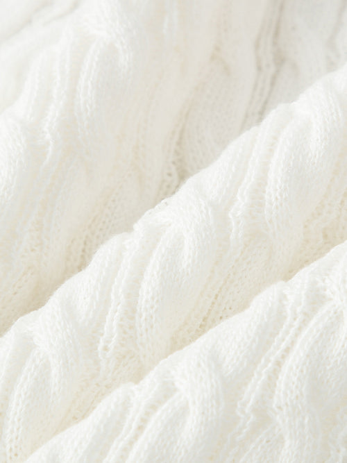 Load image 1 in gallery view. Cable Knit Top