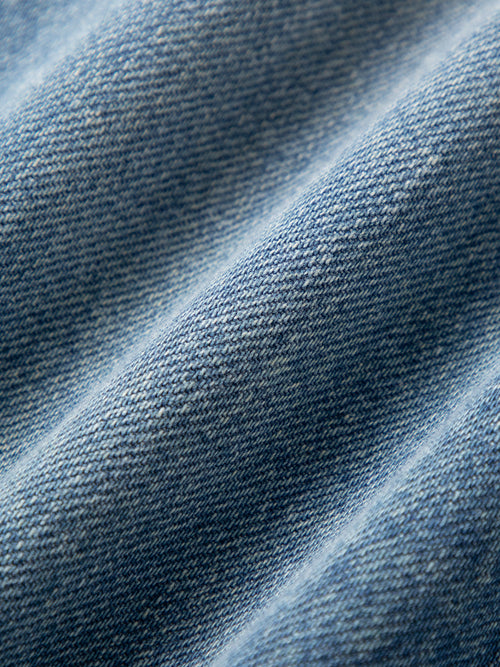 Load image 1 in gallery view. Cotton Wide-Leg Denim Jeans