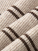 Brown Striped Wool Sweater