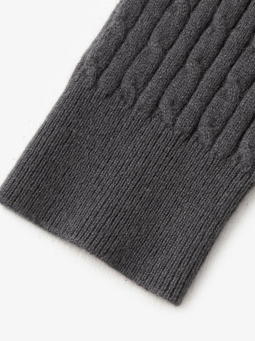 Load image 1 in gallery view. Cable Knit Cashmere Cardigan