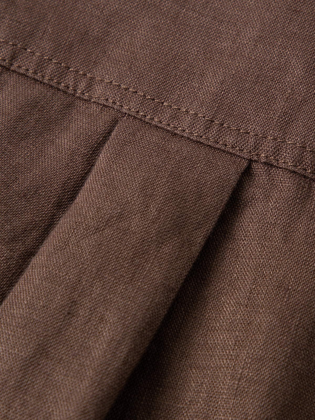 Belted Pure Linen Safari Top