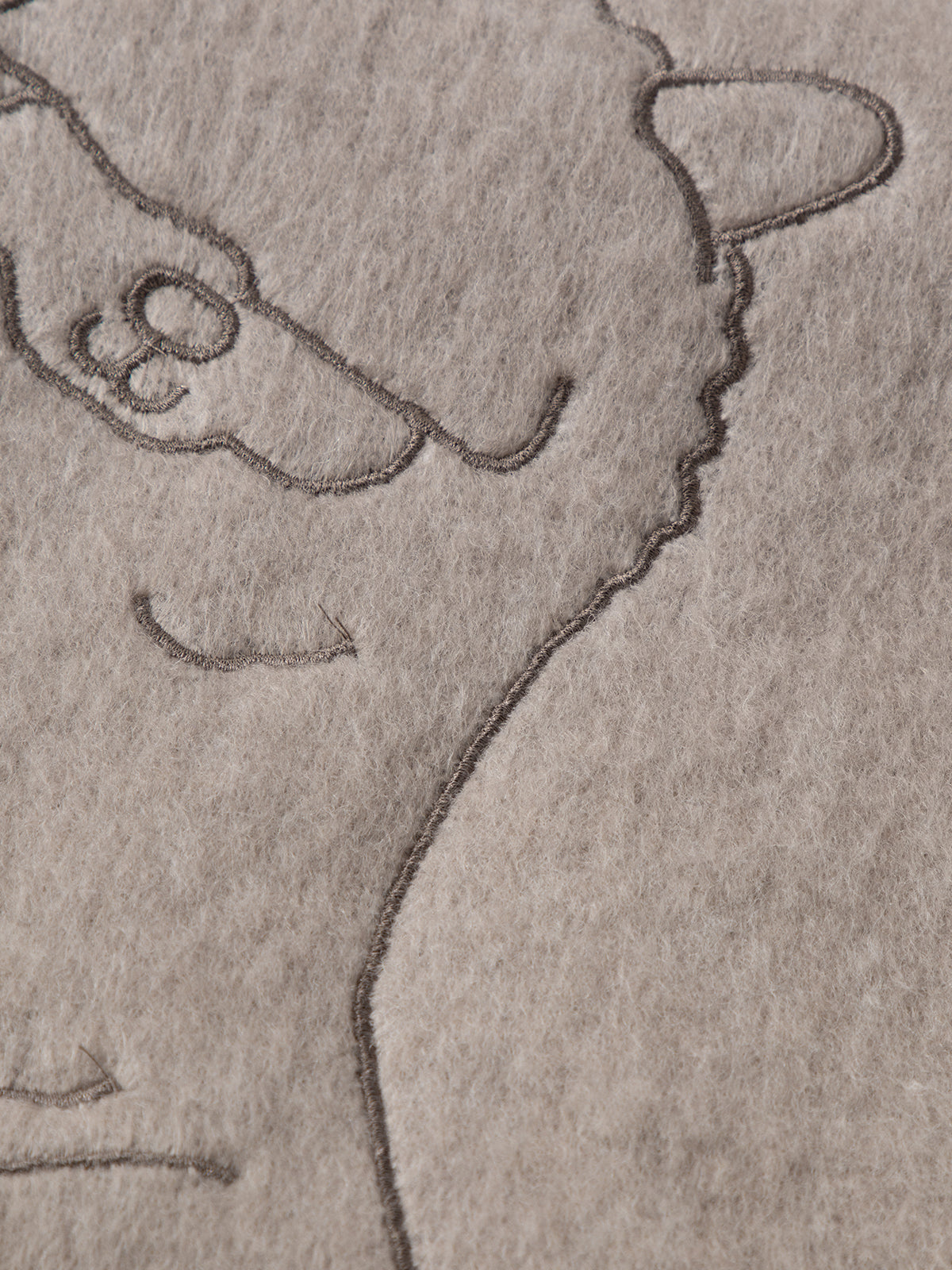 Off-White Animal Print Wool Blend Scarf