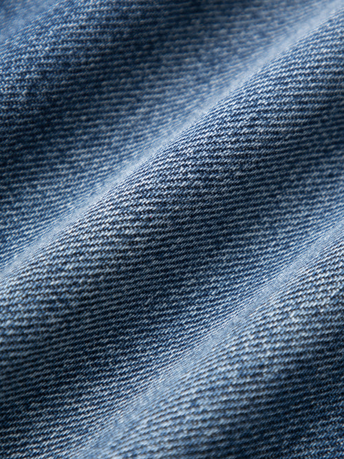 Load image 1 in gallery view. Cotton Straight-Leg Denim Jeans