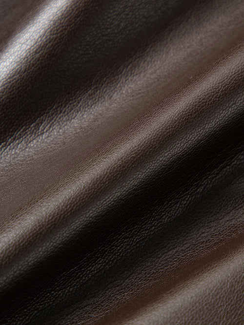 Load image 1 in gallery view. Cropped Leather Jacket with Stand Collar