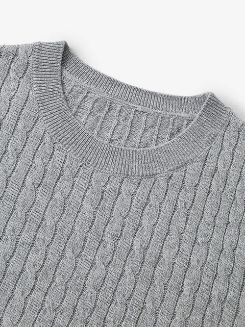 Load image 1 in gallery view. Round Neck Short Sleeves Rib Knitwear