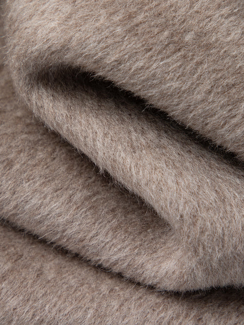 Load image 1 in gallery view. Wide Lapel Knee-Length Coat