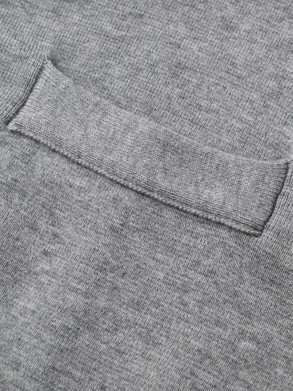 Collarless Wool Blend Cardigan