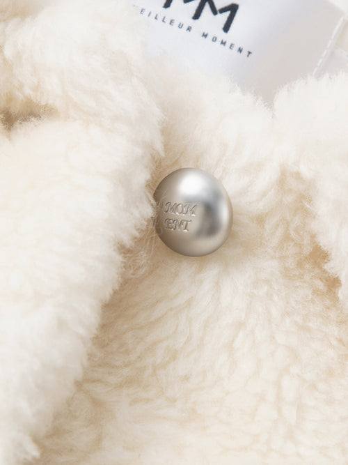 Load image 1 in gallery view. Pure Wool Fluffy Coat