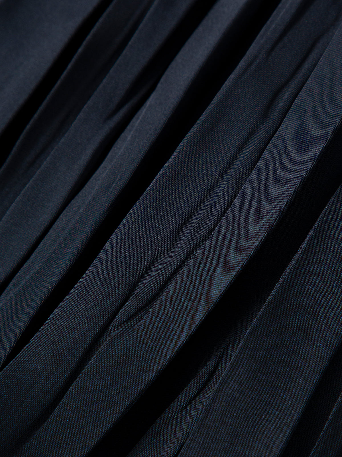 Elastic-Waist Pleated Maxi Skirt