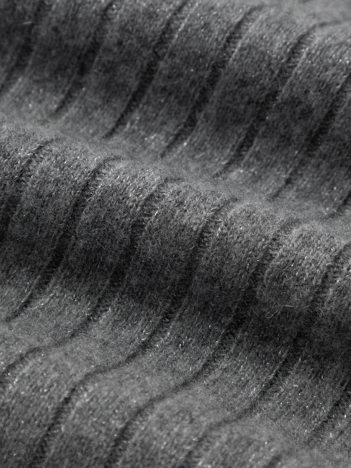 Turtleneck Cashmere Sweater Gray