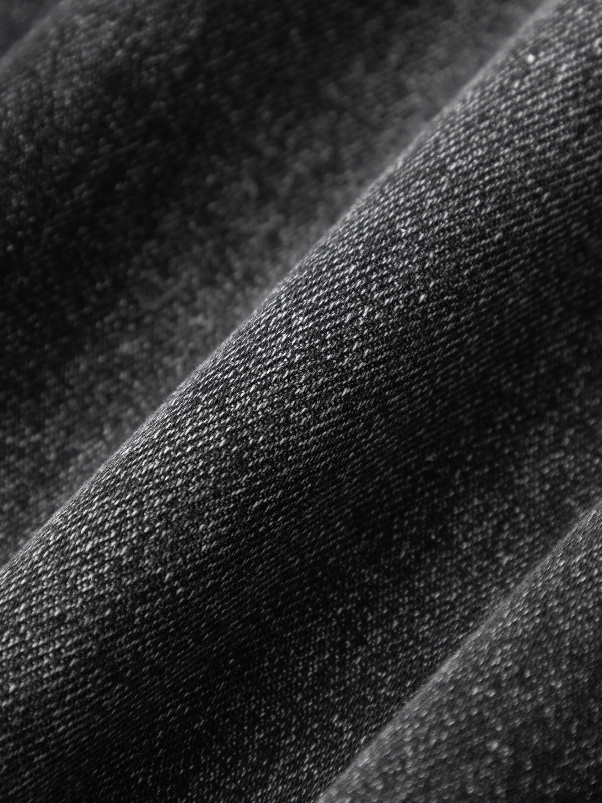Close-up of textured black fabric