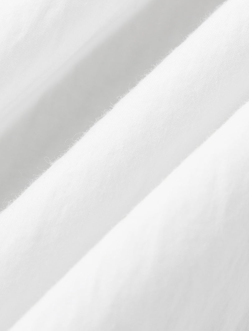 Stand Collar Cotton Long Shirt