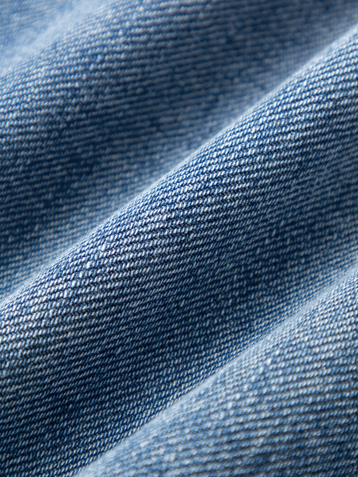 MEILLEUR MOMENT Indigo Blue Flared Jeans - Fabric Detail
