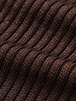 Camisola de alças de malha canelada com decote em V