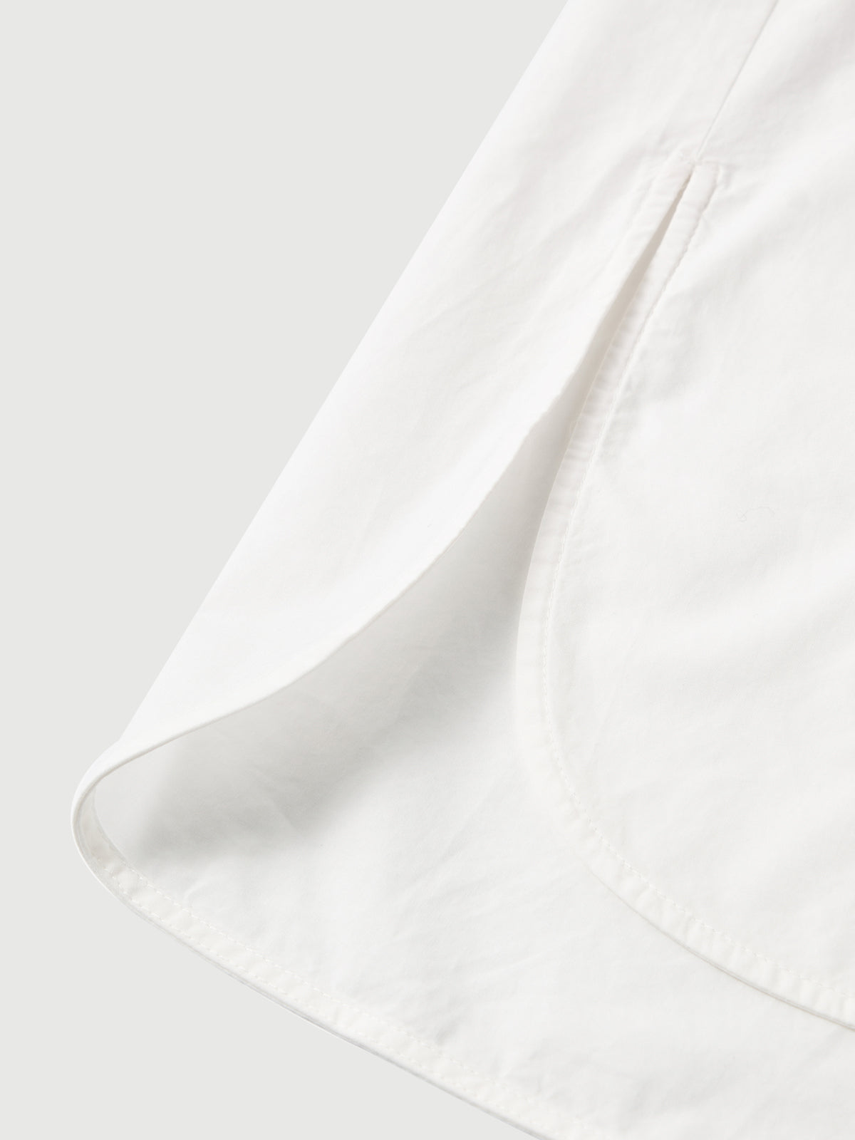 Pure Cotton Tie-Neck Poplin Shirt