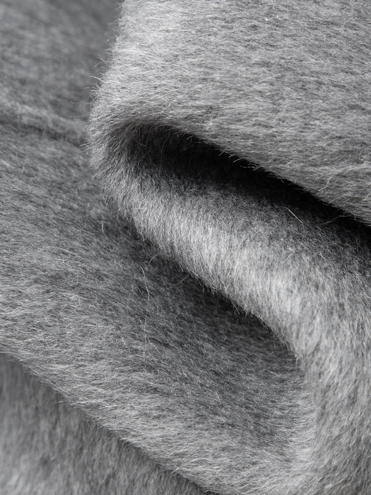 Wool Double-Breasted Wool Coat with Scarf