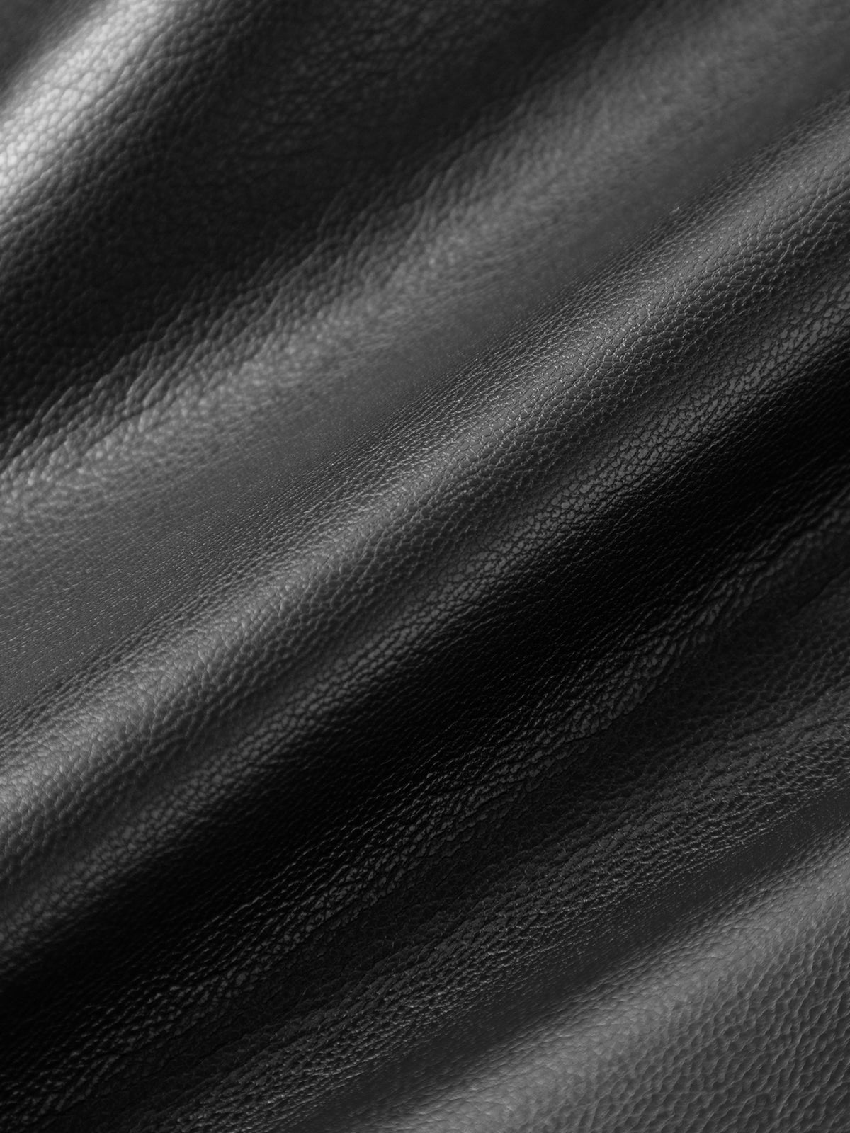 Close-up of black leather texture