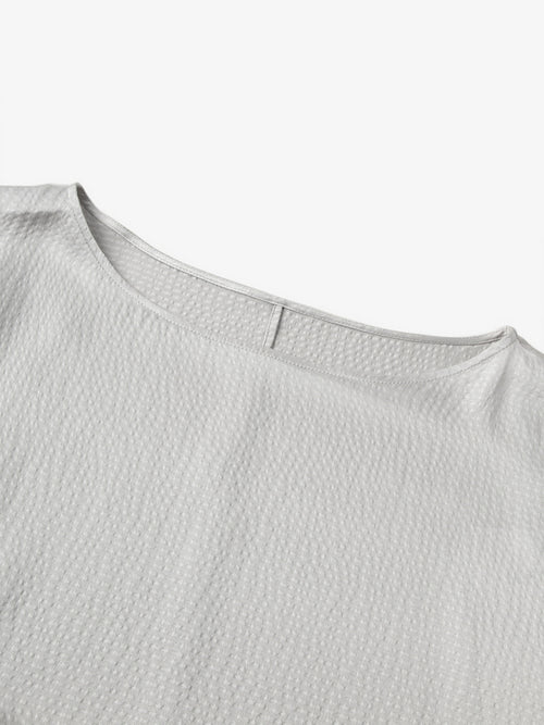 Load image 1 in gallery view. Mid Sleeve 100% Silk Blouse