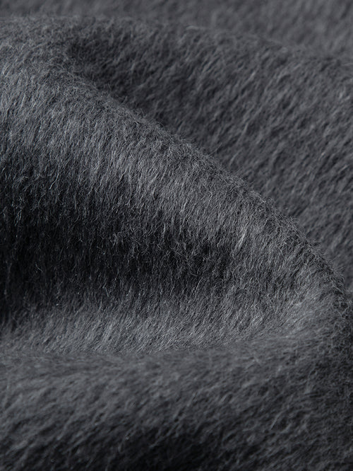 Load image 1 in gallery view. Peak Lapel Wool Alpaca Coat - MEILLEUR MOMENT OFFICIAL STORE NEW YORK 