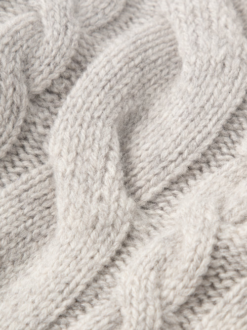 Load image 1 in gallery view. Pure Wool Cable Knit Cardigan