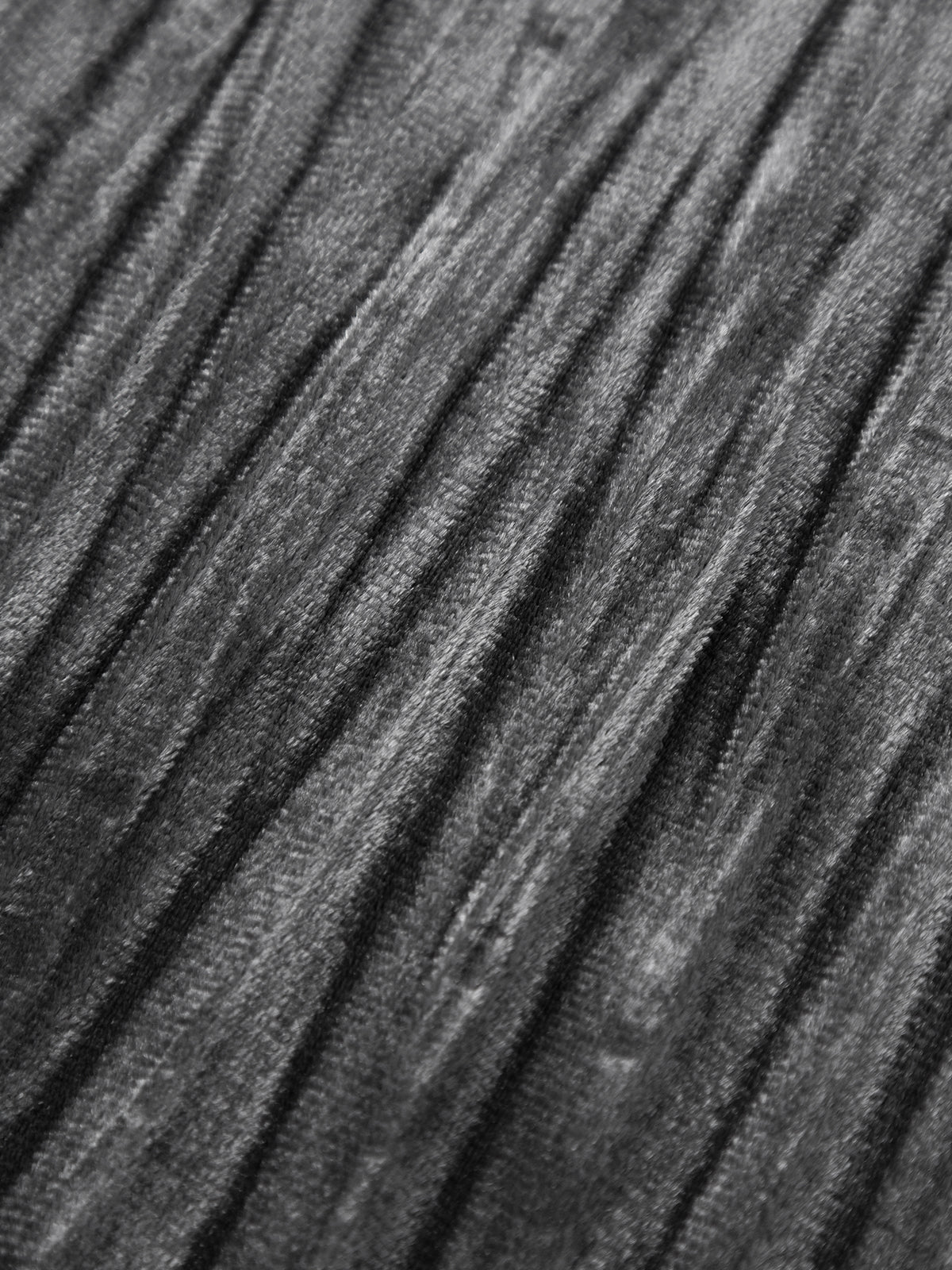 Asymmetrical Pleated Velvet Maxi Dress