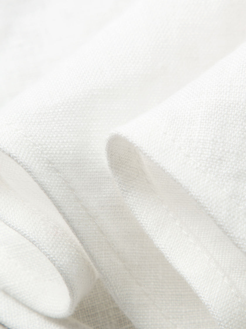 Sleeveless Polo 100% Linen Top