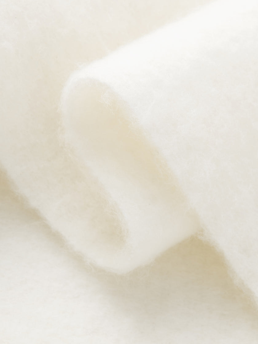 Off-White Animal Print Wool Blend Scarf