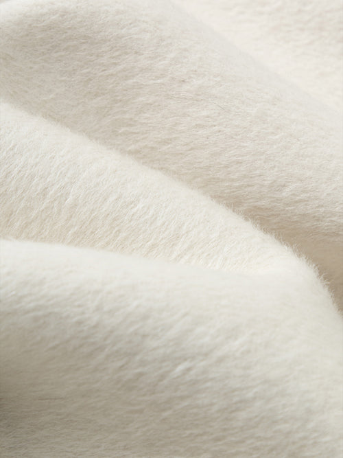 Load image 1 in gallery view. Camel Wool Cropped Coat with Scarf