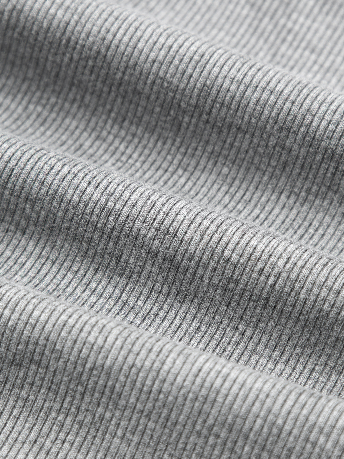 Fitted Gray Ribbed Tank Top