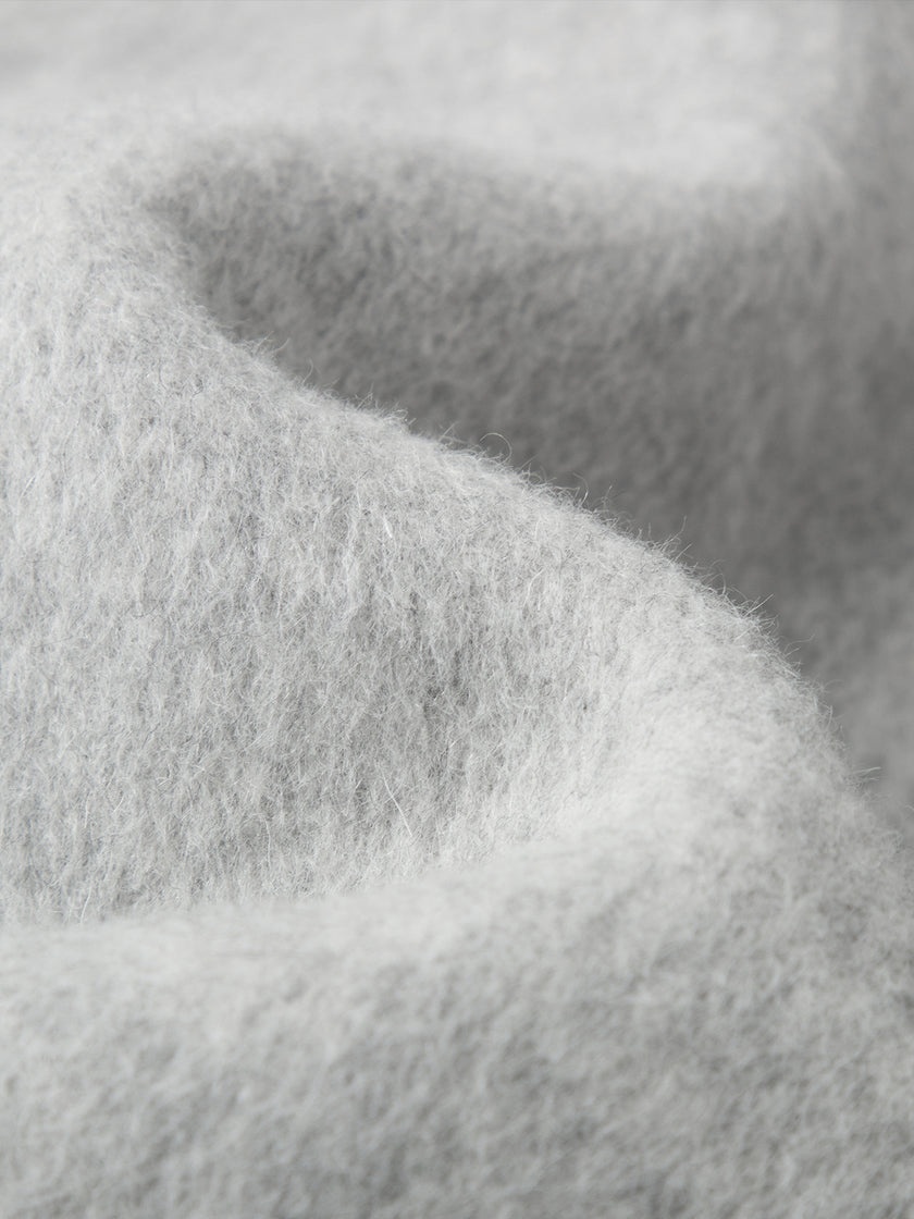 Close-up of gray fabric texture