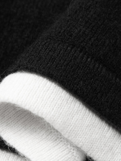 Load image 1 in gallery view. Pure Cashmere Contrast Binding Sweater