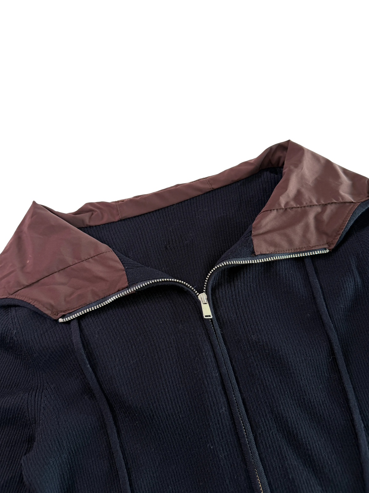 Layered Hooded Zip Hoodie